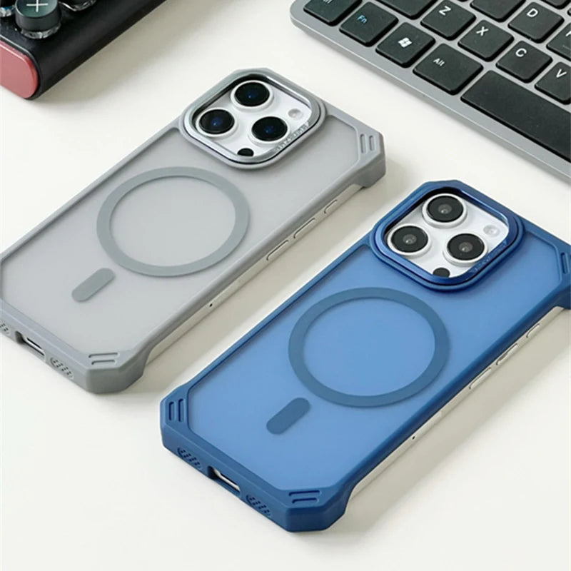 Ultrathin Borderless Magnetic Phone Case for iPhone