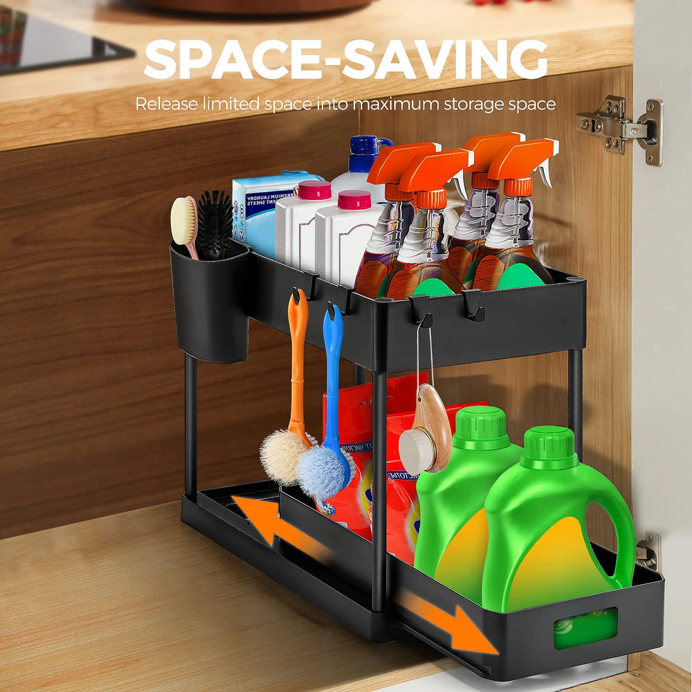 SpaceSaver Cabinet Drawer Organizer