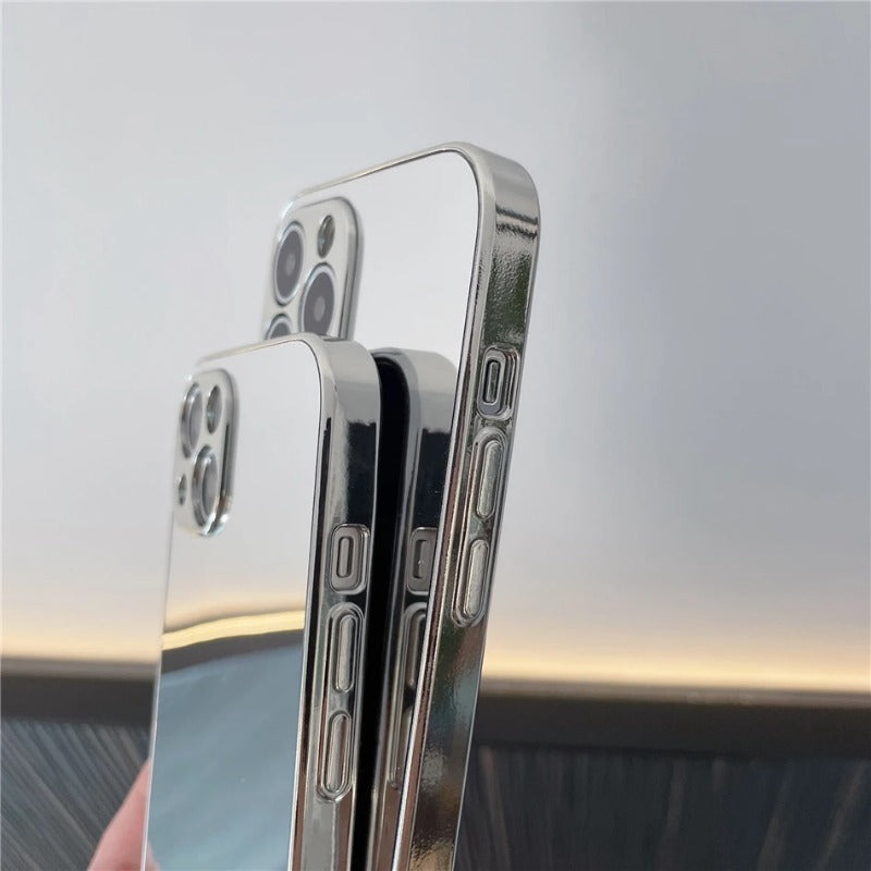 Luxury Glossy Plating Gold Silver Mirror Case for iPhone