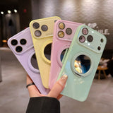 Rotatable Mirror Kickstand Shockproof Case for iPhone