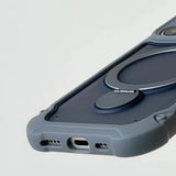 Magnetic Airbag Shockproof Matte Stand Phone Case for iPhone