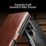 Genuine Leather Flip Full Cover Case for Samsung Z Fold