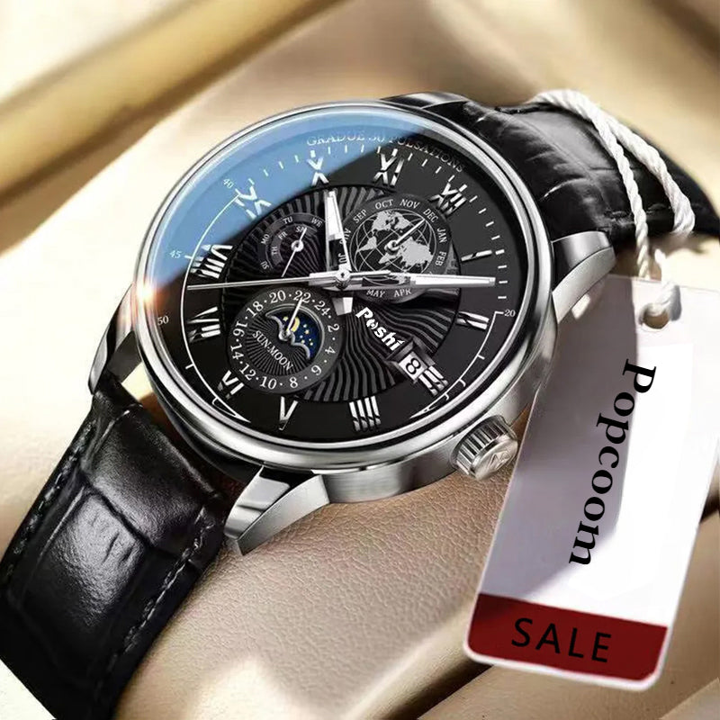 Swiss Brand Fashion Luxury Waterproof Luminous Quartz Wristwatch