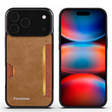 Vintage Leather Wallet Case With Card Holder for iPhone