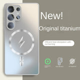 Ultra-thin Magnetic Matte Lens Protector Shockproof Case for Samsung