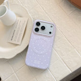 Polka-Dot Magnetic Matte Shockproof Case for iPhone