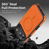 Business Magnetic Flip Leather Shockproof Case for iPhone