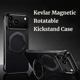 Kevlar Magnetic Rotatable Kickstand Case for iPhone