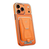 2‑in‑1 Magnetic Card Holder Leather Case with Stand for iPhone