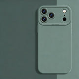 Square Liquid Silicone Silky Feel Soft Phone Case for iPhone