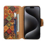 Ethnic Printed Wallet Case for iPhone