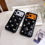 3D Heart Full-Cover Leather Case for iPhone
