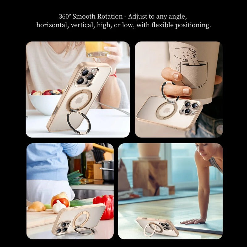 360° Rotating Magnetic Stand Phone Case For iPhone