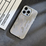 Premium Camouflage Leather Magnetic Shockproof Case for iPhone