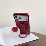 Borderless Ultra-Thin PC Magnetic Kickstand Case for iPhone