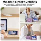 Leather Magnetic Crossbody Wallet Case for Samsung Z Flip