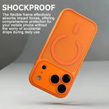 Semi‑Transparent Magnetic Anti‑Drop Case for iPhone
