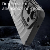 Fold Lens Stand Water Wave Magnetic Phone Case For Samsung