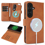 2 In 1 Wireless Charging Card Slot Flip Leather Case for Samsung