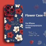 Flower Shockproof Skin-Friendly Phone Case for iPhone