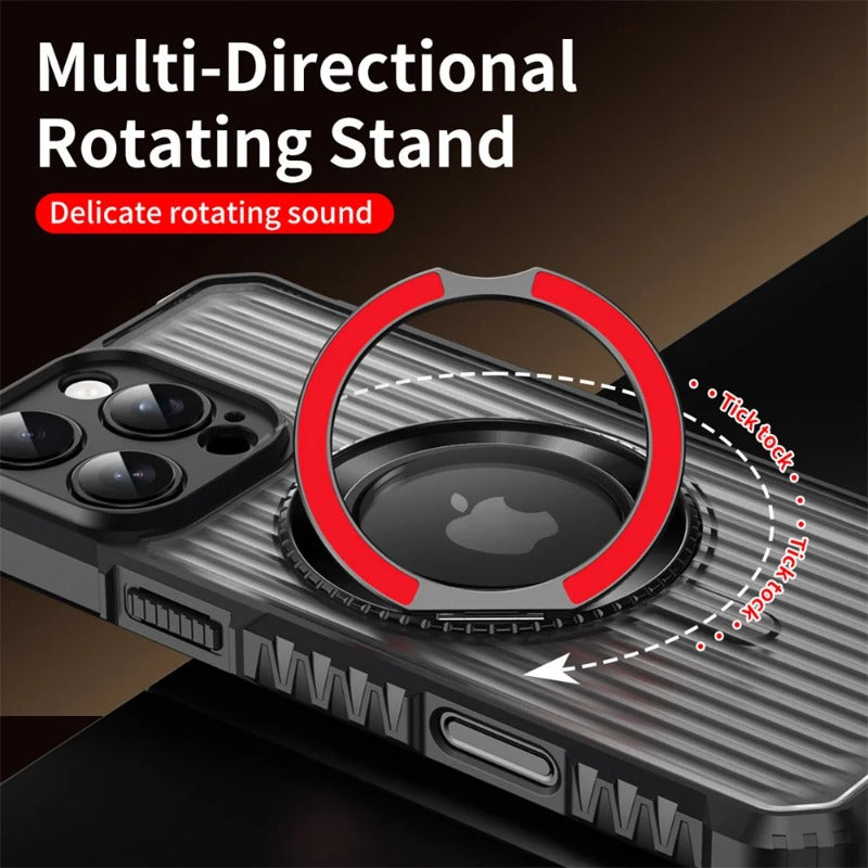 360° Rotating Magnetic Bracket Stand Phone Case For iPhone