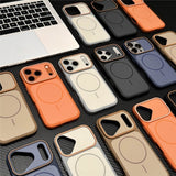 Color-blocking magnetic case for iPhone
