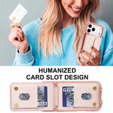 Wristband Stand Card Slot Leather Crossbody Case for iPhone