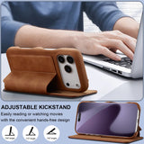 Leather Flip Card Slot Case For iPhone