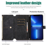 Retro Card-Slot Wallet Crossbody Leather Case for iPhone