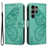 Leather Butterfly Flip Wallet Magnetic Shockproof Case for Samsung