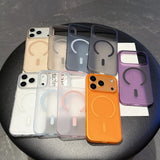 Matte Clear Magnetic Case for iPhone