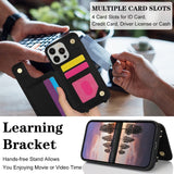 Woven Texture Card Slot Leather Case for iPhone
