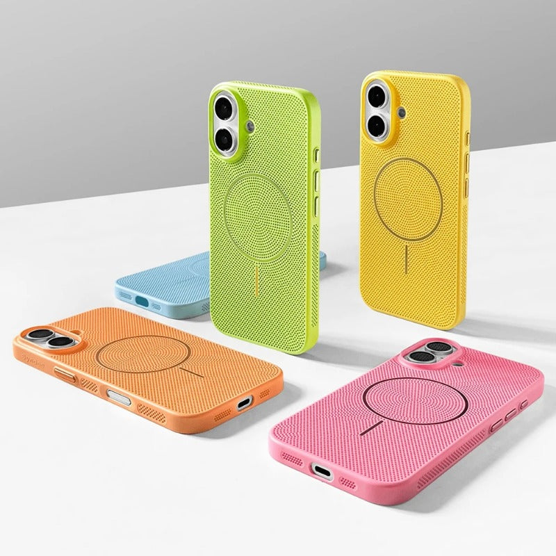 Summer Dopamine Colourway Breathable  Magnetic Case for iPhone