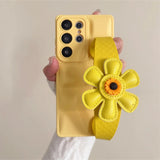 Down Jacket Wrist Strap Phone Case for Samsung