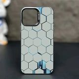 Matte Honeycomb Pattern Phone Case for iPhone