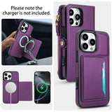 Leather RFID Blocking Lanyard Wallet Case for iPhone