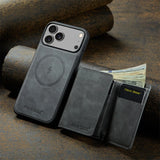 Wallet Cards Slot Magnetic Leather Case for iPhone