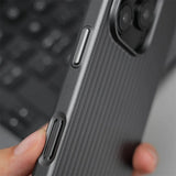 Luxury Stripes Metallic Paint Slim Matte Shockproof Case For iPhone