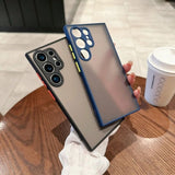 Shockproof Matte Transparent Phone Case for Samsung