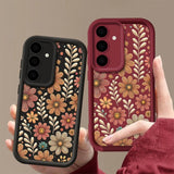 Petal Leaf Diagram Silicone Phone Case For Samsung