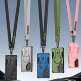 Concealed Stand Magnetic with Strap Phone Case for Samsung