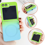 Gradient Color Silicone  Magnetic Folding Case for Samsung Z Flip 6 5 4 3