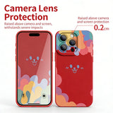 Smiley Face Liquid Silicone Frosted Phone Case for IPhone