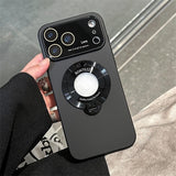 Magnetic Camera Protection With Stand Phone Case For IPhone