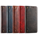 Leather Magnetic Card Slot Flip Case for Samsung