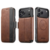 Retro PU Magnetic Flip Card Holder Case for iPhone