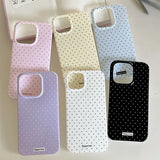 Polka Dot Small Fresh Slim Shockproof Case for iPhone