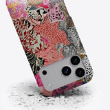 Pink Feline Collage Magnetic Double-layer Tough Phone Case for IPhone