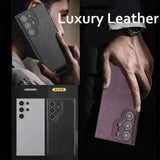 Vintage PU Leather Shockproof Case for Samsung