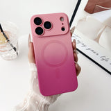 Two-Tone Gradient Liquid Silicone Magnetic Phone Case for IPhone